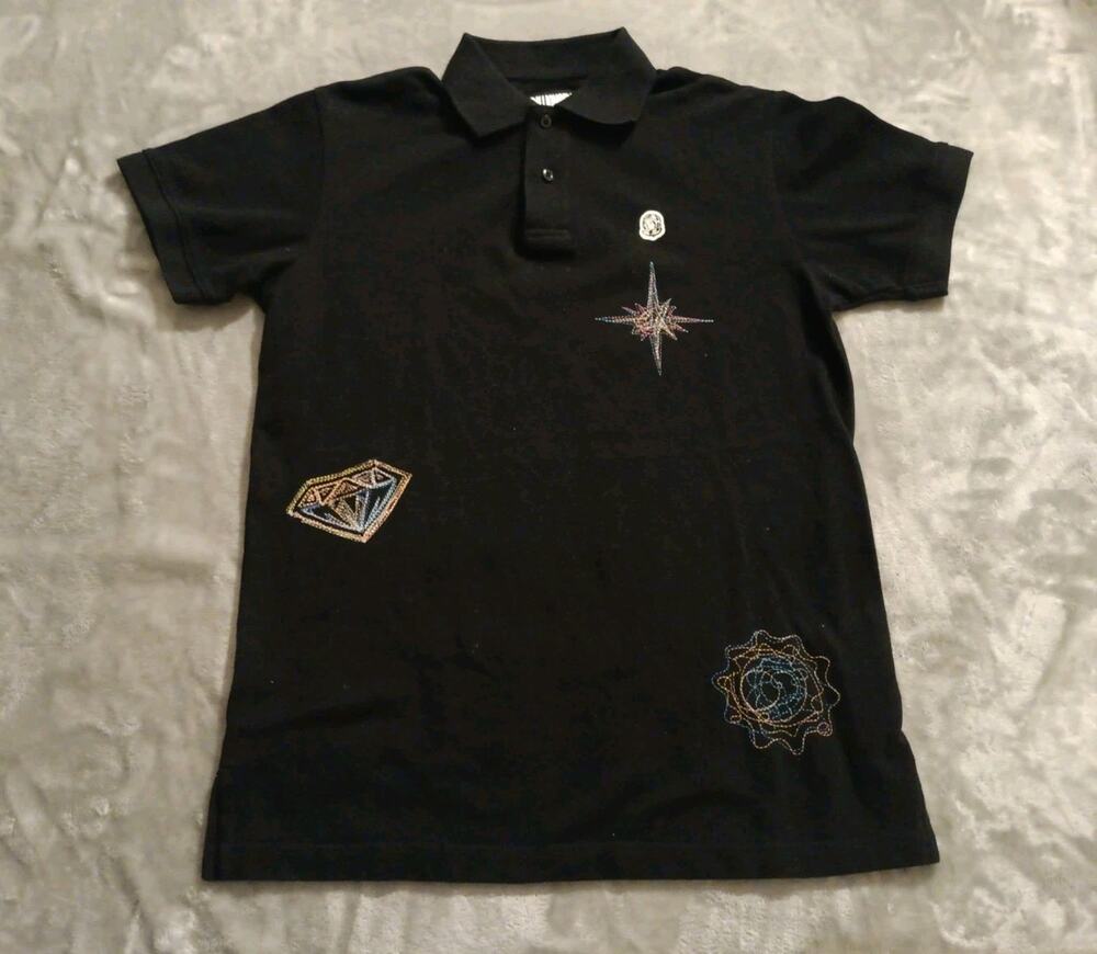 Billionaire Boys Club Polo Shirt Mens Small Threaded Design